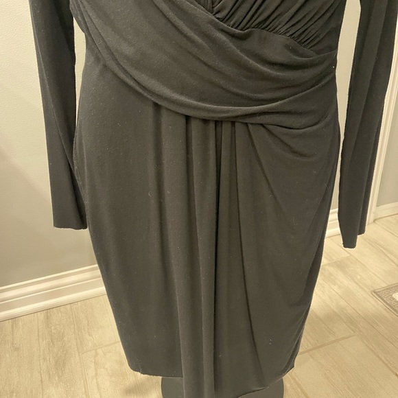 CeCe by Cynthia Steffe Black Cocktail L  Dress  Body Shaping  Knee Length Cozy - Picture 2 of 11